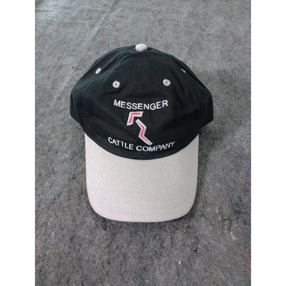 Messenger Cattle Company Hat Cap - Buyer of All Classes of Cattle - Black & Gray